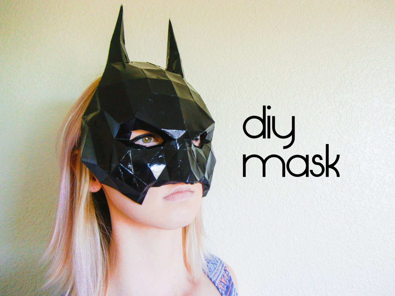Batman Mask Make your own with a PDF Download batman