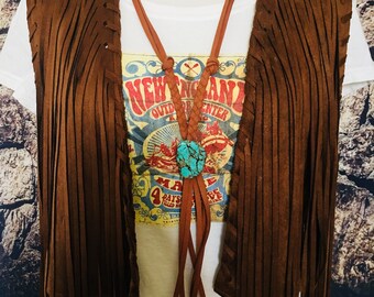 Braided Tassel Slab Necklace