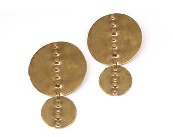 Petroglyph Cairn Earrings // No 2