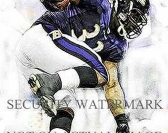 New LaRon McClain Baltimore Ravens Art Print only 50