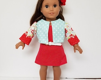 American Girl 4 Piece dress outfit