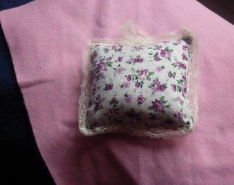 Wall hanging floral fabric cushion