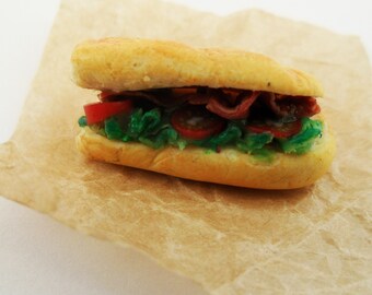 Bacon lettuce tomato sandwich, BLT - 12th scale artisan miniature