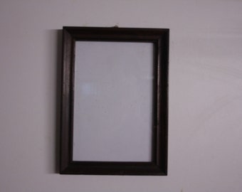 Old rectangular wooden frame vintage antique small