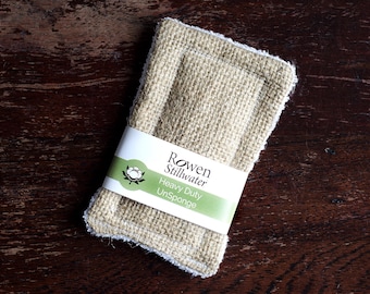 UnSponge Heavy duty - zero waste hessian kitchen sponge / cotton sponge / washing up sponge / plastic free / pan scrubber / scourer