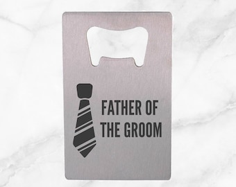 Personalized Bottle Opener Father of the Groom, Father's Day Gift, Christmas Gift