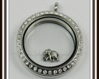 Elephant Floating Charm for Glass locket / Floating Locket / Memory Locket