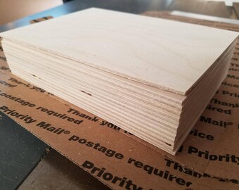 1/8" Birch 5x7 (90 Sheets) Baltic Birch Plywood 3mm