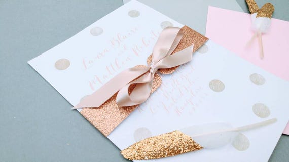 Gold Belly Bands For Invitations 7