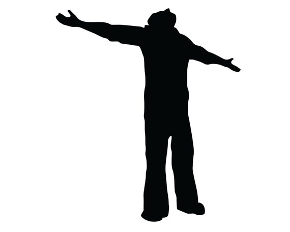 Man Praying Decal Praise and Worship Sticker Man Praying