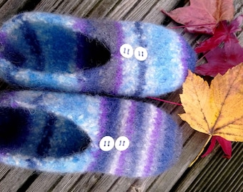 Made of FELTED wool SLIPPERS