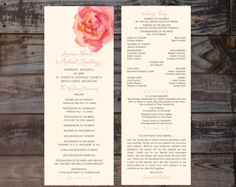 wedding programs modern wedding program wedding ceremony