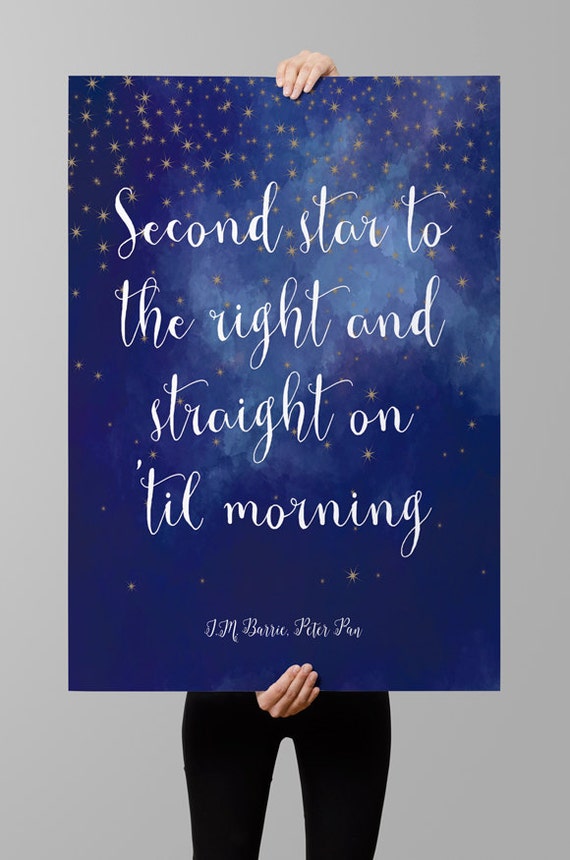 Items similar to J.M. Barrie quote, Peter Pan quote, Instant download