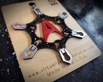 Star Trek Inspired Red Shirt Snowflake Ornament