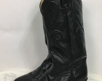 Dan Post cowboy boots/vintage leather cowboy boots size 7.5