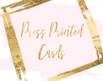 Press Printed Cards