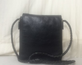 Leather organizer purse,bag,leather purse,organizer, tote bag, shoulder bag, black