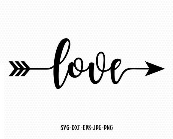 Download Love Valentine SVG Valentines Day SVG Love arrow SVG CriCut