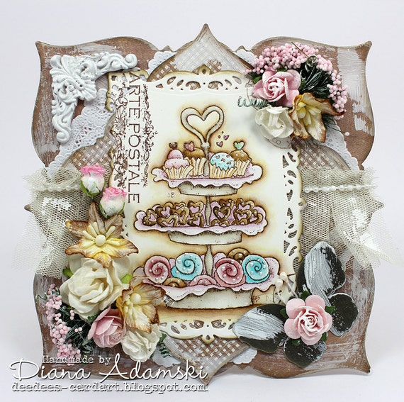 OOAK Handmade Magnolia Card