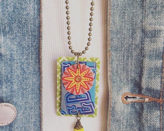 Tin Jewelry Necklace "Layered Bright" Tin for the Ten Year Tenth Wedding Anniversary
