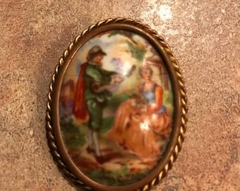 Vintage Limoges France Brooch