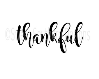 Thankful DXF SVG instant download design for cricut or silhouette