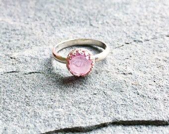 Eloise Ring with Lab-created Ruby