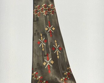 1940s Green Necktie