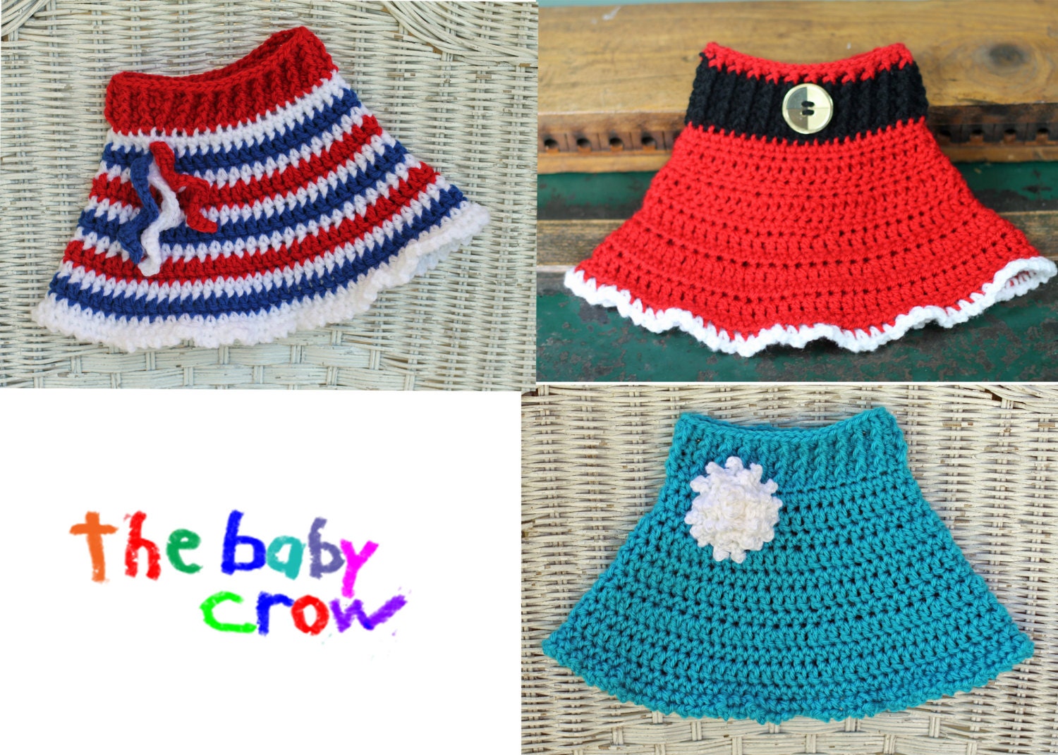 INSTANT DOWNLOAD Versatile Crochet Baby Skirt Pattern 3