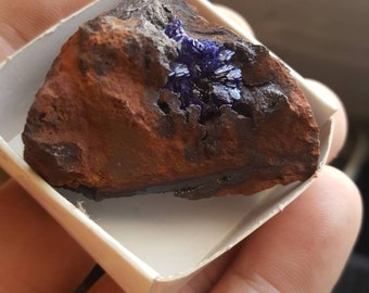 Fine azurite crystal specimen