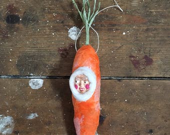 Große antike deutschen Stil Ostern gesponnen Baumwolle Elf Karotte hängen ornament