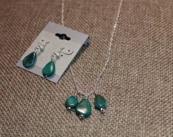 Handmade beaded sterling silver necklace