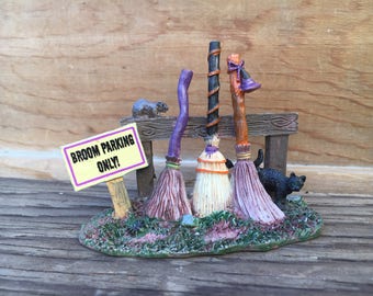 Halloween Fairy Garden Witch Broom Parking