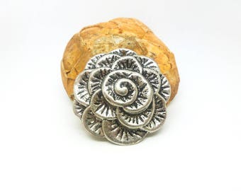 1 light pendant Fleur 38 mm antique silver (XBA09)