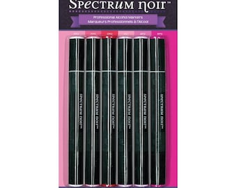 Spectrum Noir Alcohol Markers, Pinks, 6 Per Package