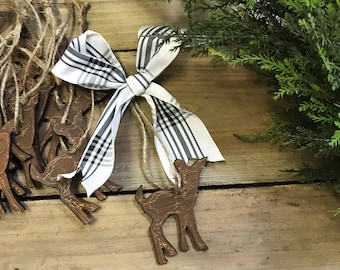 Reindeer Ornaments gift tags