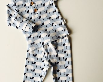 Baby boy blue sheep pajama