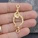 hook and eye clasp 52mm large matte gold plated findings supplies hook and eye turkish supplies mdla309