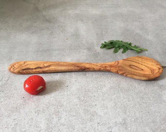 Cooking Spoon / Olive Wood Spoon / Wooden Spoon / Large Spoon / Farmhouse Spoon / Boho Spoon / Hand Carved Spoon, 12''