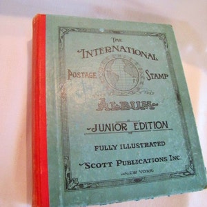 International Postage Stamps Album Junior Edition 1939 Fully Illustrated Scott Publications Inc
