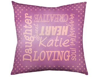 Floor Cushion, Square Floor Pillow, Kids Floor Pillow, Large Floor Pillow, Meditation Cushion, Tufted Cushion, 30" Custom Name Floor Cushion