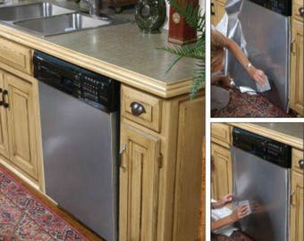 Update dishwasher to Stainless Steel Instantly As Seen On Rachael Ray, HGTV, QVC