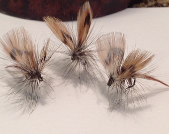 Fly Fishing Flies: Four (4) Griffiths Moth Dry Flies