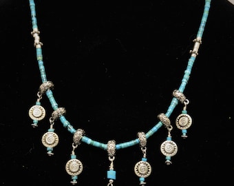Swingy 22" Turquoise Necklace