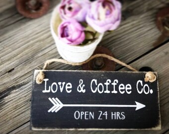 Coffee bar - valentine decor - valentine's gift - seasonal decor - rustic signs - wood signs - coffee sign - Valentine's Day decor