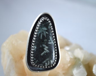 Chinese Writing Stone Ring {sz 6.75}