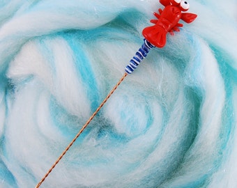 Lobster Spinning Wheel Orifice Hook - Polymer Clay