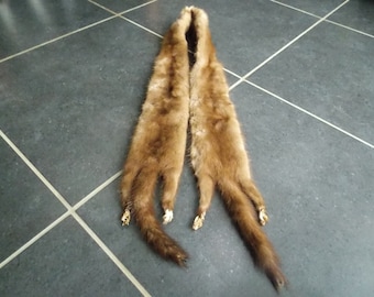 Vintage French Mink Fur Scalf / Collar french fashion clothing
