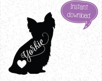 Yorkie SVG, Yorkies, Yorkie SVGs, Yorkies SVGs, Dog SVGs, Dogs SVGs, SVGs, Cricut Cut File, Silhouette File