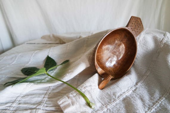Wooden Carved Duck Bowl